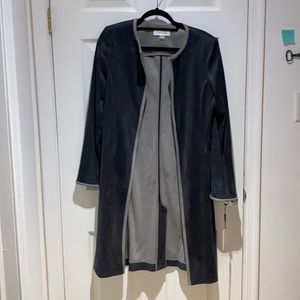Calvin Klein Grey Faux Suede Jacket